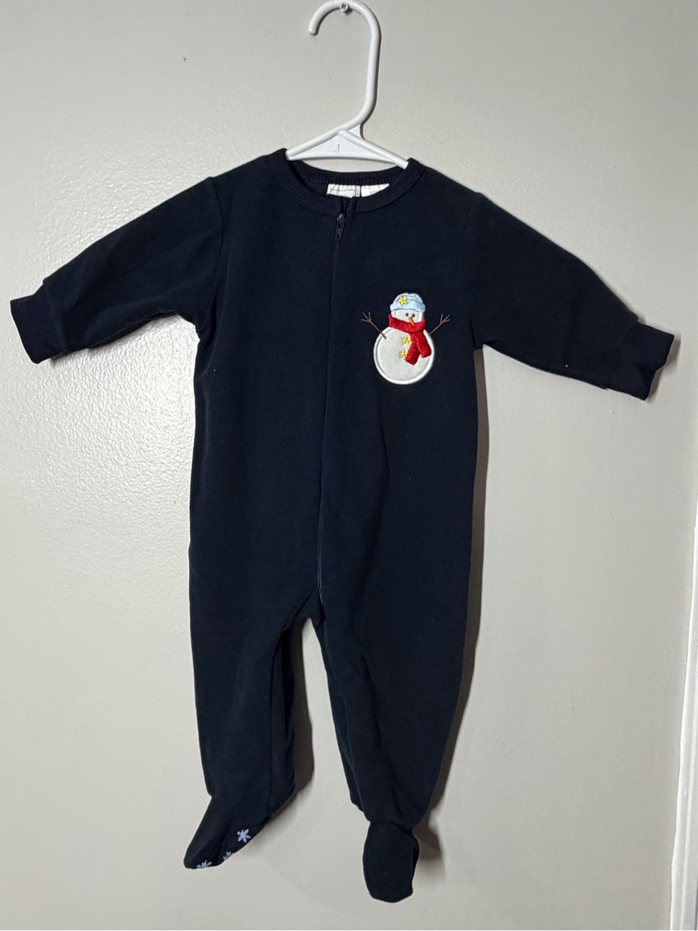 Vintage navy blue Cherokee Navy Footed One-Piece size 0-3